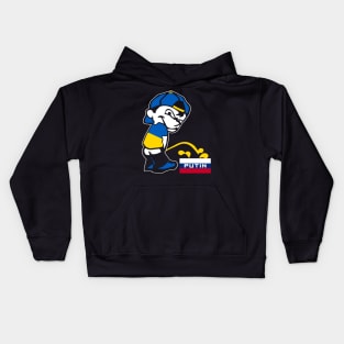 Ukraine Piss On Putin Kids Hoodie